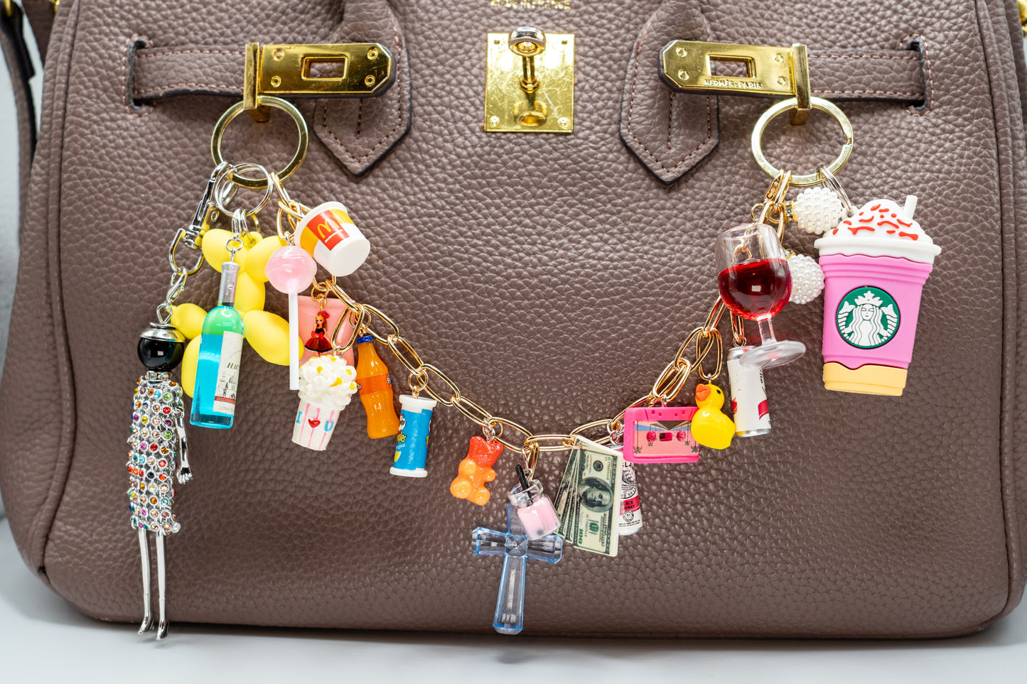 Custom Made Bag Chain Charms - The Day in the City