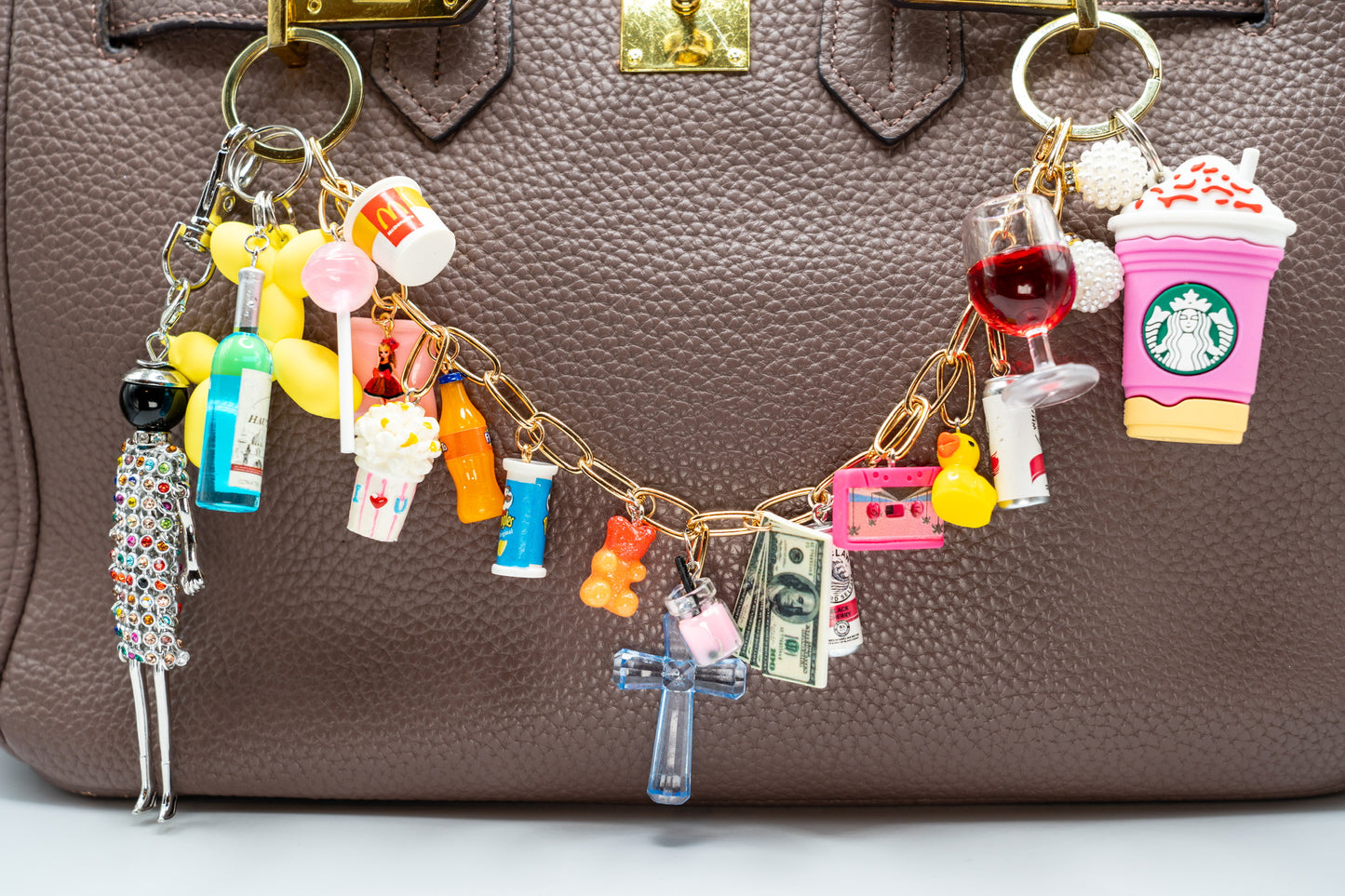 Custom Made Bag Chain Charms - The Day in the City