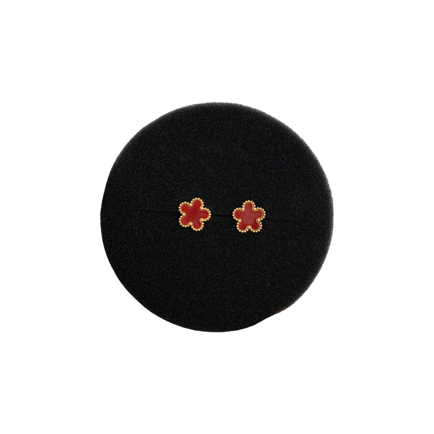 Earrings Five-Leaf Clover Flower