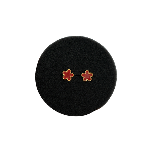 Earrings Five-Leaf Clover Flower
