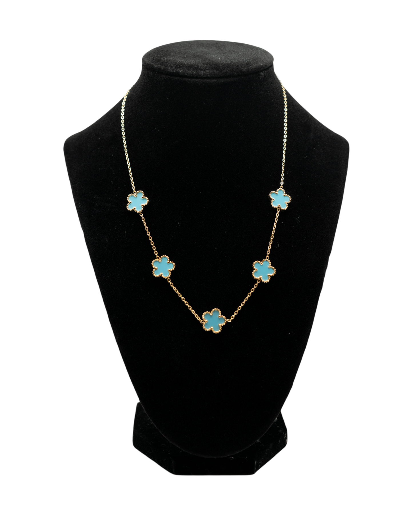 Necklace Five-Leaf Clover Flower