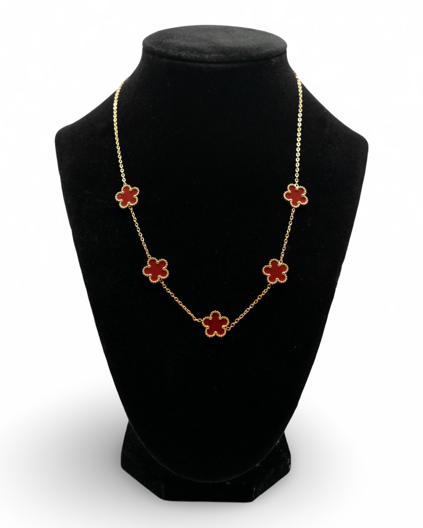 Necklace Five-Leaf Clover Flower