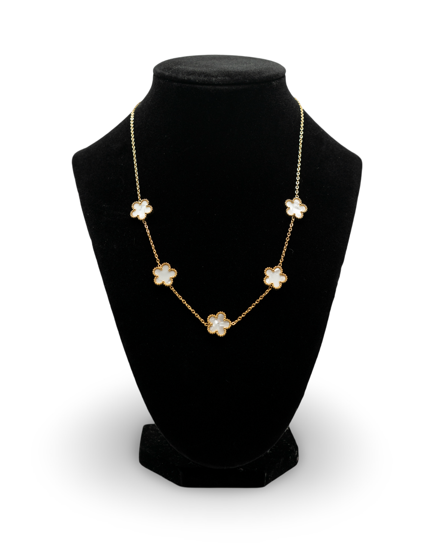 Necklace Five-Leaf Clover Flower
