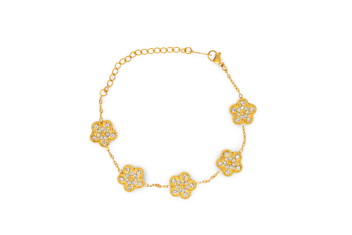 Bracelet Five-Leaf Clover Flower