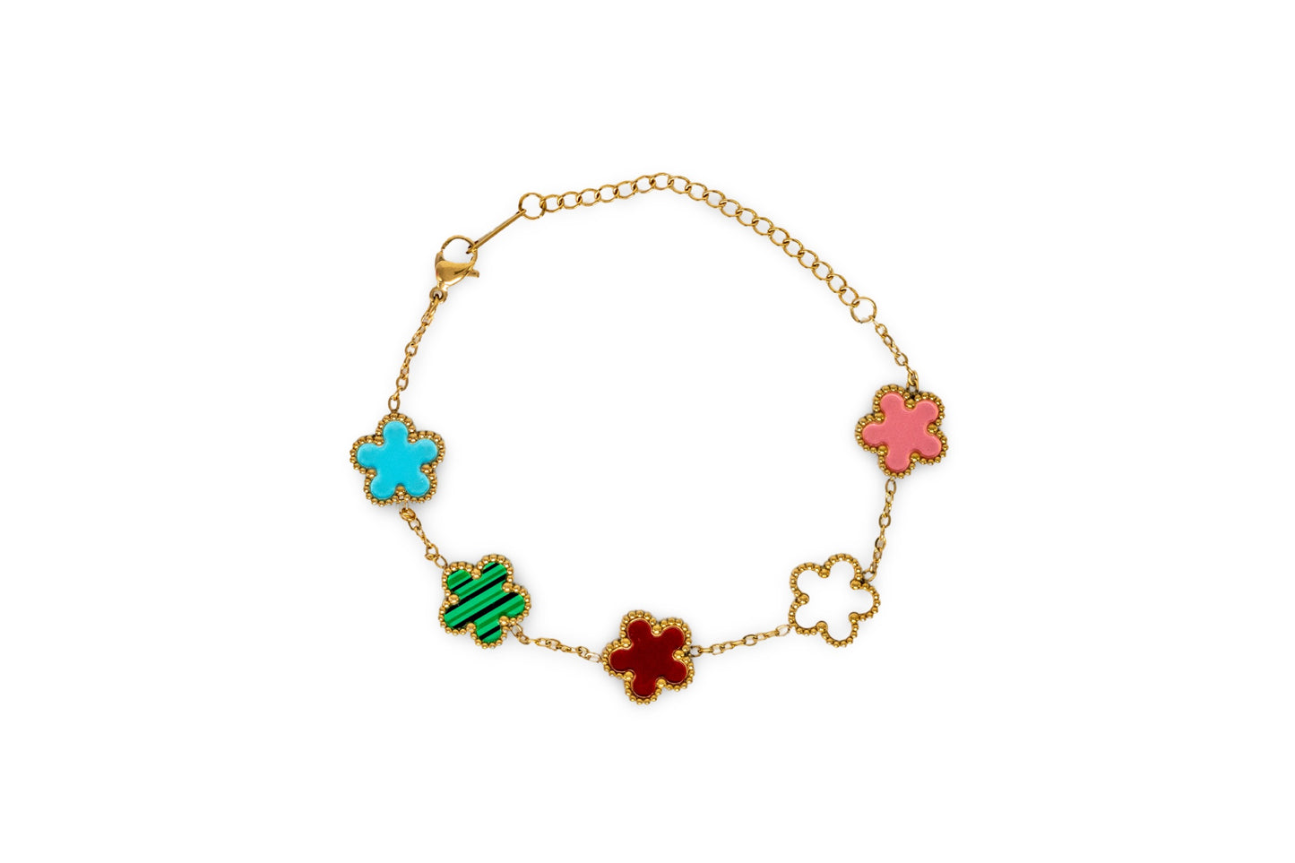 Bracelet Five-Leaf Clover Flower