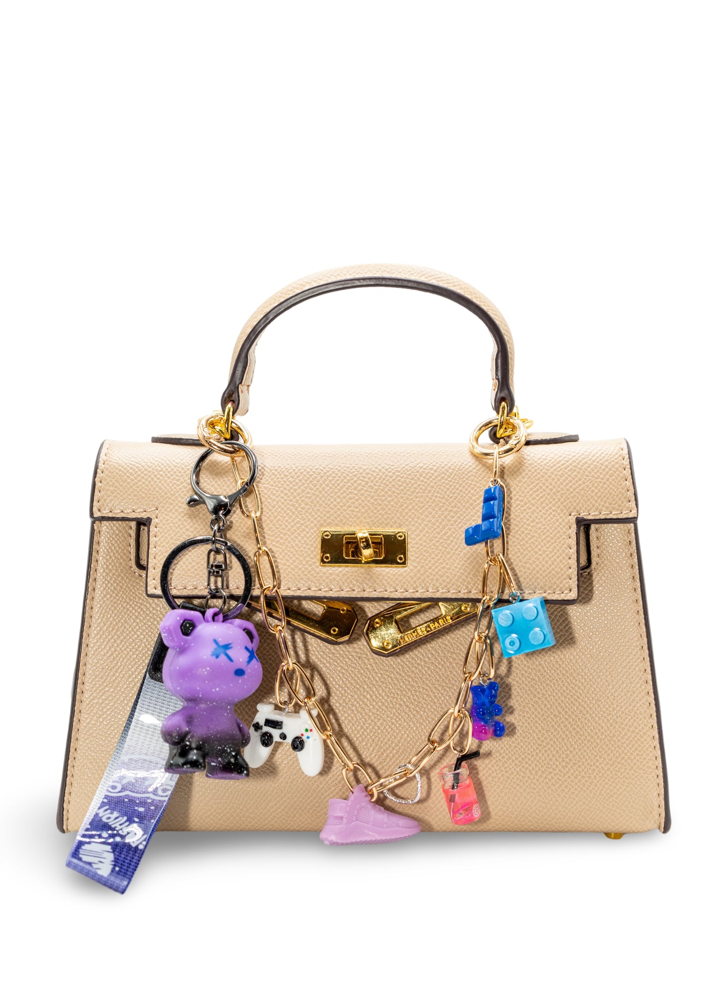 Custom Made Bag Chain Charms - Game (Bear) Night