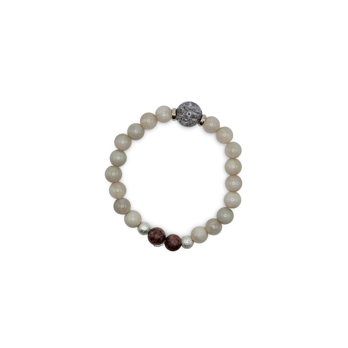 Beaded bracelet with various colored beads