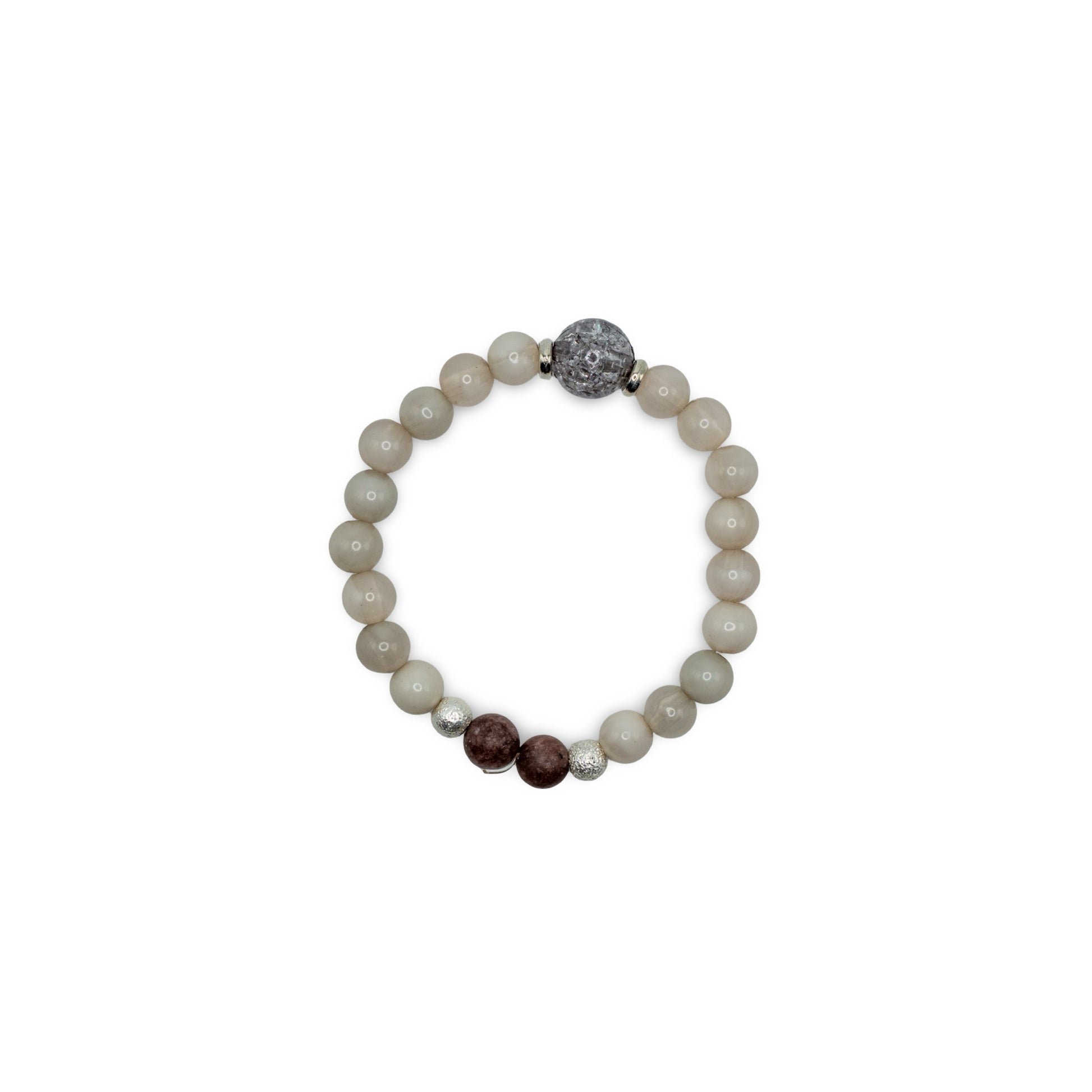 Beaded bracelet with various colored beads