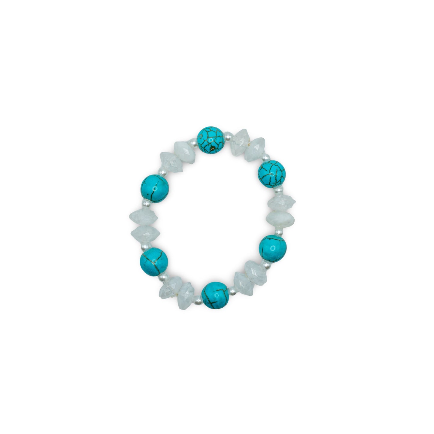 Bracelet with turquoise beads