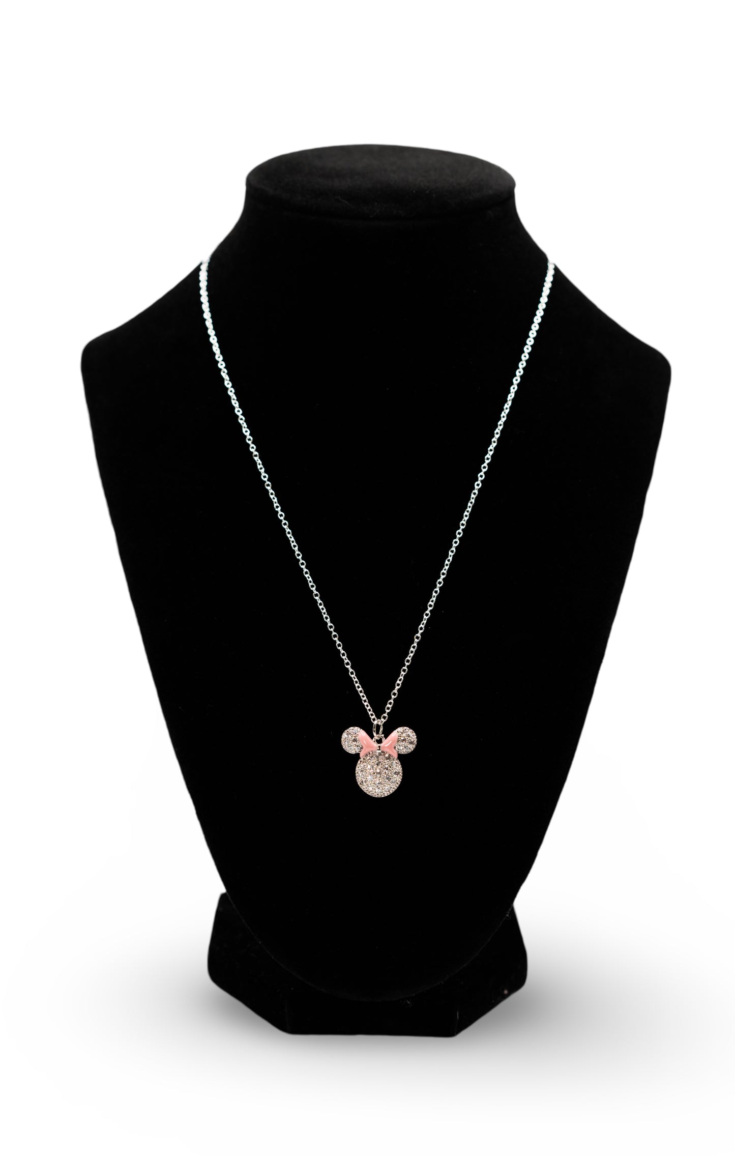 Necklace Silver Minnie Mouse