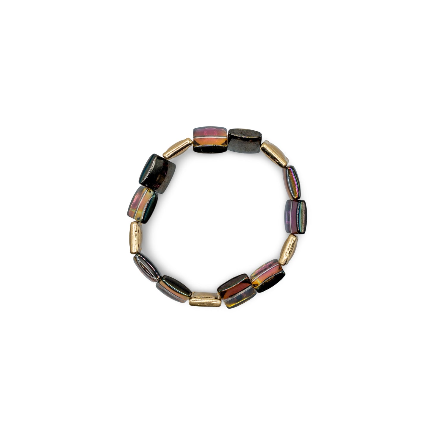 Multicolored beaded bracelet marble